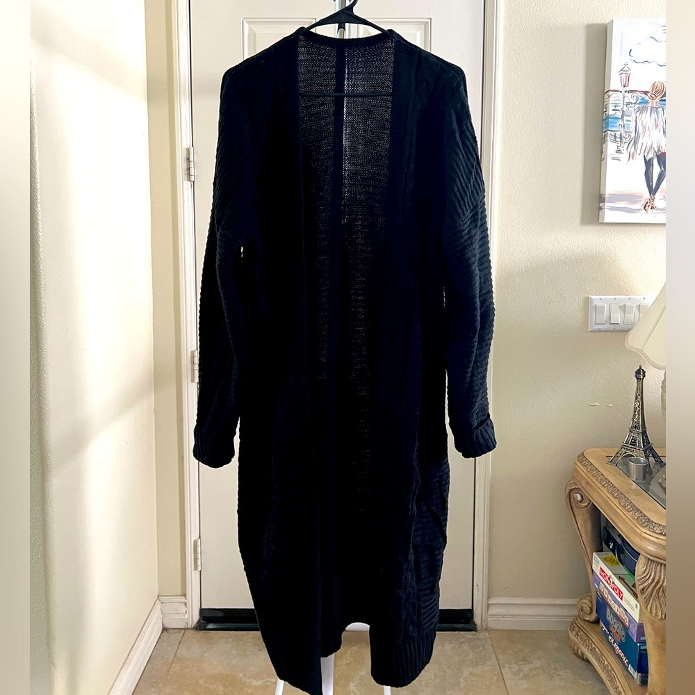 Unbranded Cotton Acrylic Blend Long Cardigan